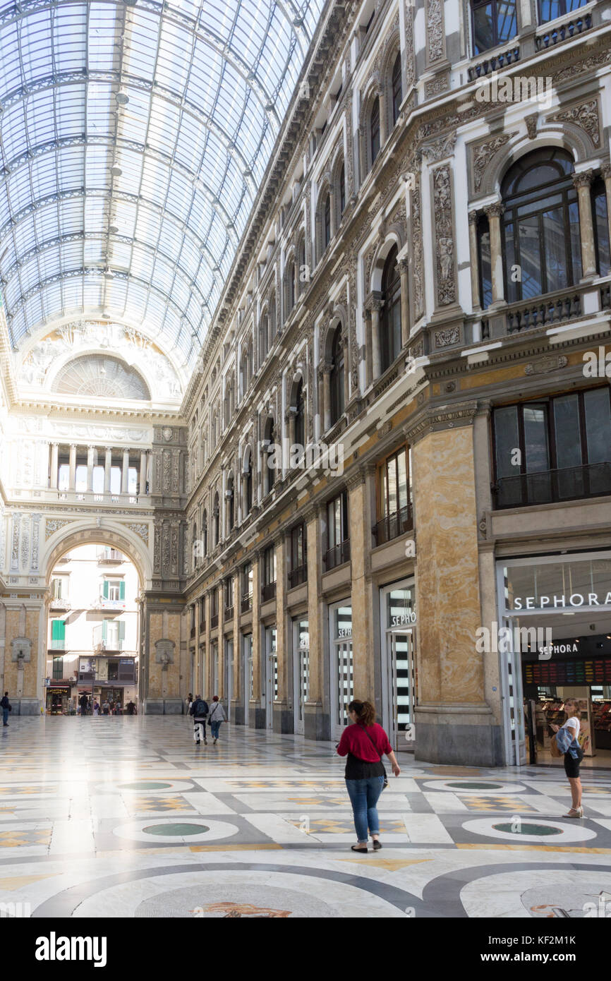 Einkaufszentrum Galleria Umberto I, Neapel, Italien Stockfoto