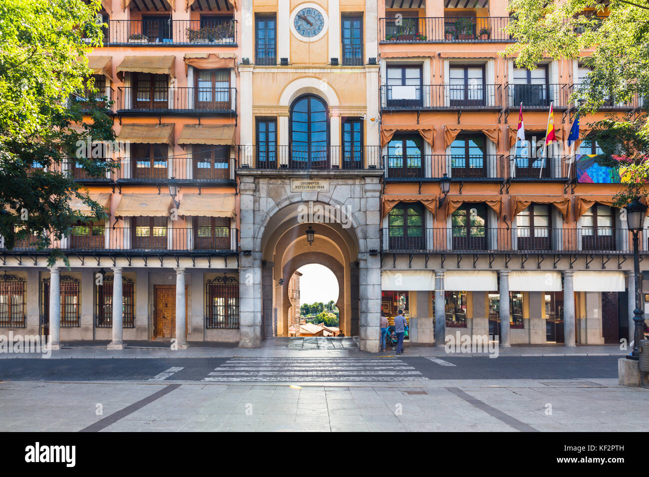 Zocodover Platz in Toledo, Kastilien la Mancha, Spanien Stockfoto