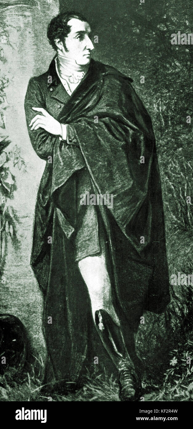 Carl Maria von Weber von Hamman. Deutsche Komponist und Dirigent (1786-1826). Stockfoto
