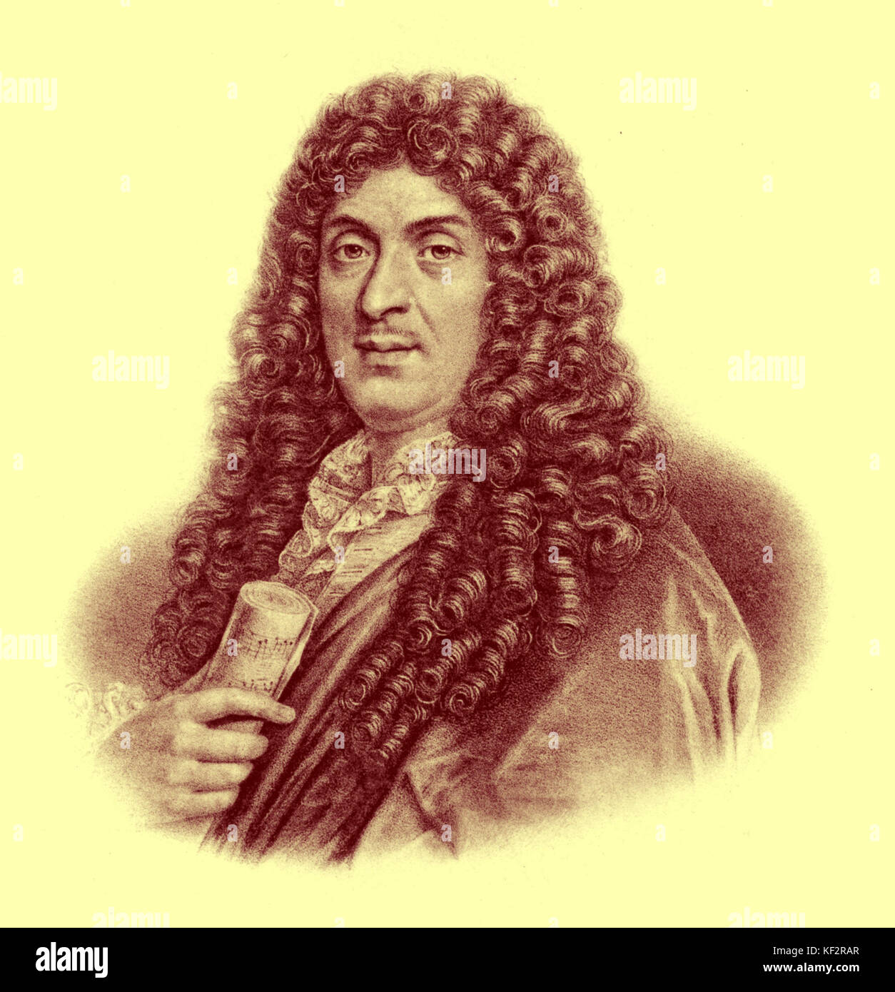 Jean Baptiste Lully, der französische Komponist 1632-1687. Stockfoto