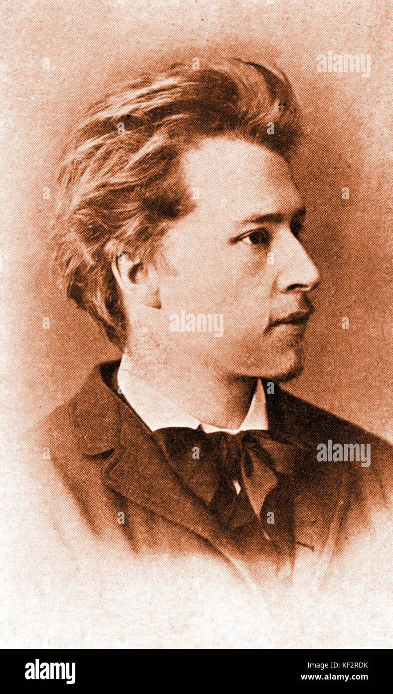 Hugo Wolf im Alter von 25 österreichischen Komponisten 13. März 1860-22 Februar 1903 Stockfoto