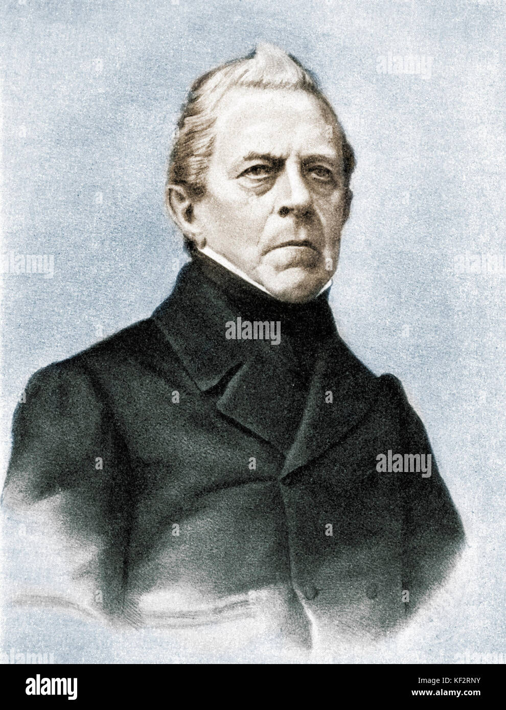 Franz Adolf Berwald, schwedischer Komponist und Violinist, 1796-1868. Stockfoto