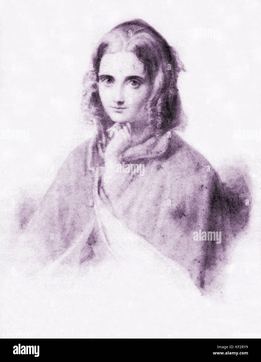 MENDELSSOHN, Cécile Jeanrenaud heiratete Felix Mendelssohn vom 28. März 1837. Deutsche Komponist, 1809-1847 Stockfoto