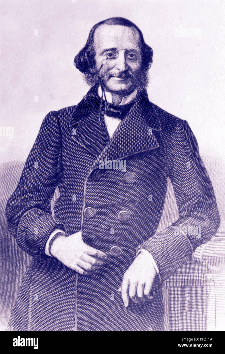 Jacques Offencah. Deutsch/Französische Komponist, 20. Juni 1819 - vom 5. Oktober 1880. Stockfoto
