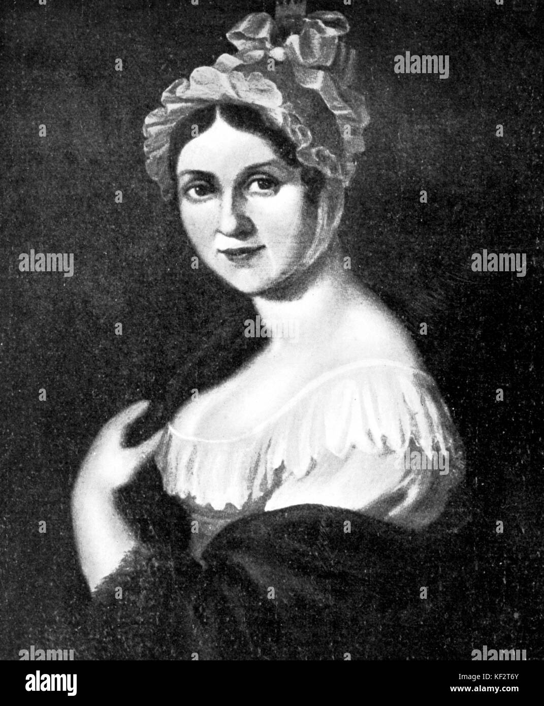 Richard Wagner's Mutter Johanna Rosine (ehemals Bertz). RW: deutsche Komponist & Autor, 1813-1883 Stockfoto