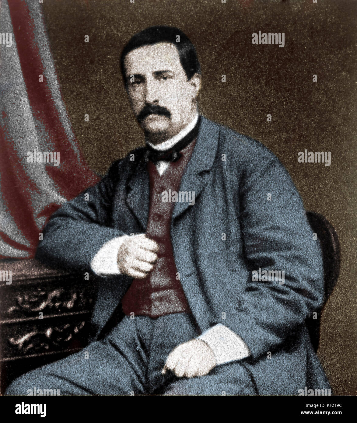 BORODIN, Alexander - Porträt als junger Mann. russische Komponist & Chemiker (1833-1887). Stockfoto