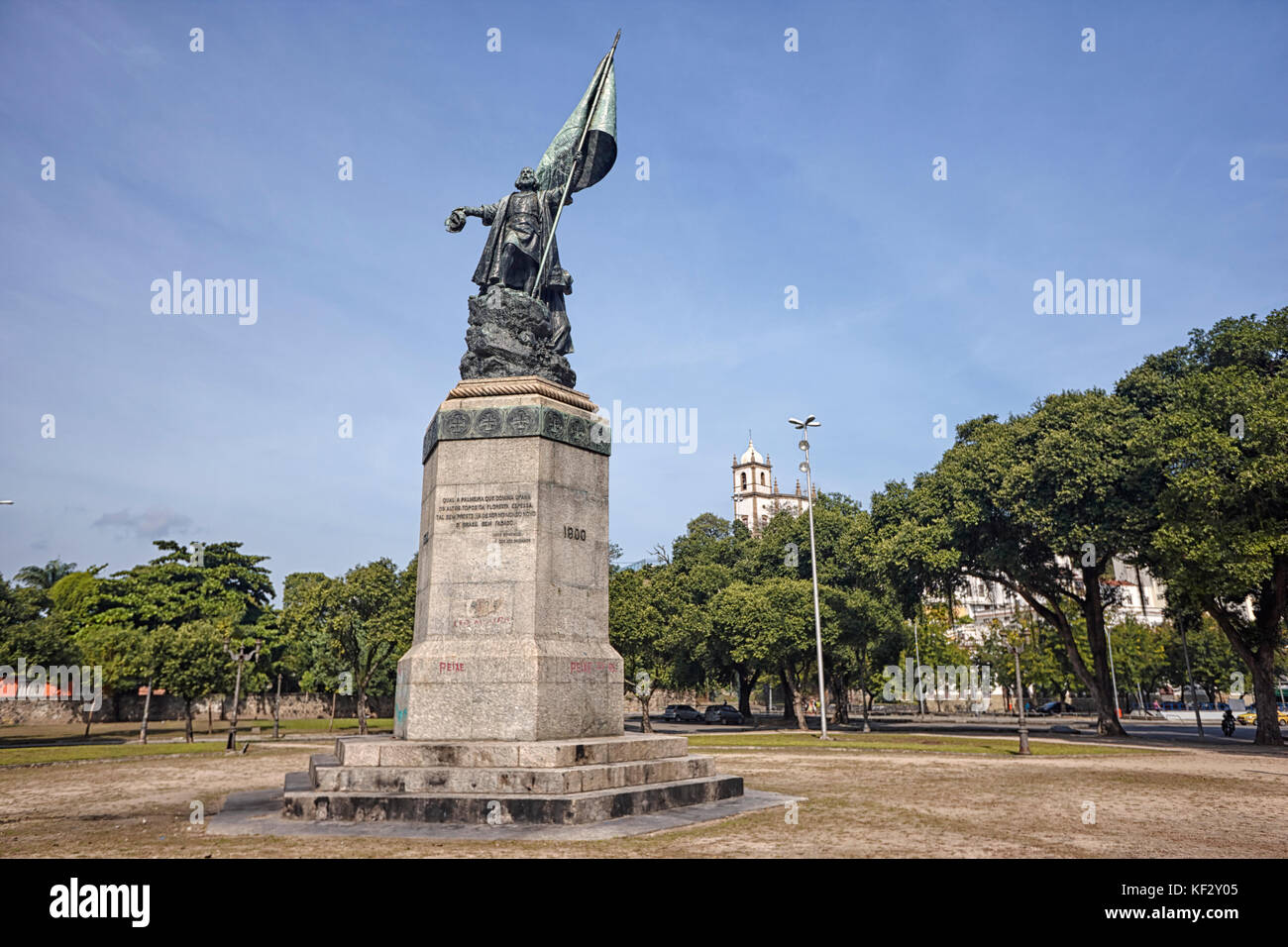 Monumento a Pedro Alvares Cabral Panorama, Rio de Janeiro, Brasilien, Südamerika Stockfoto
