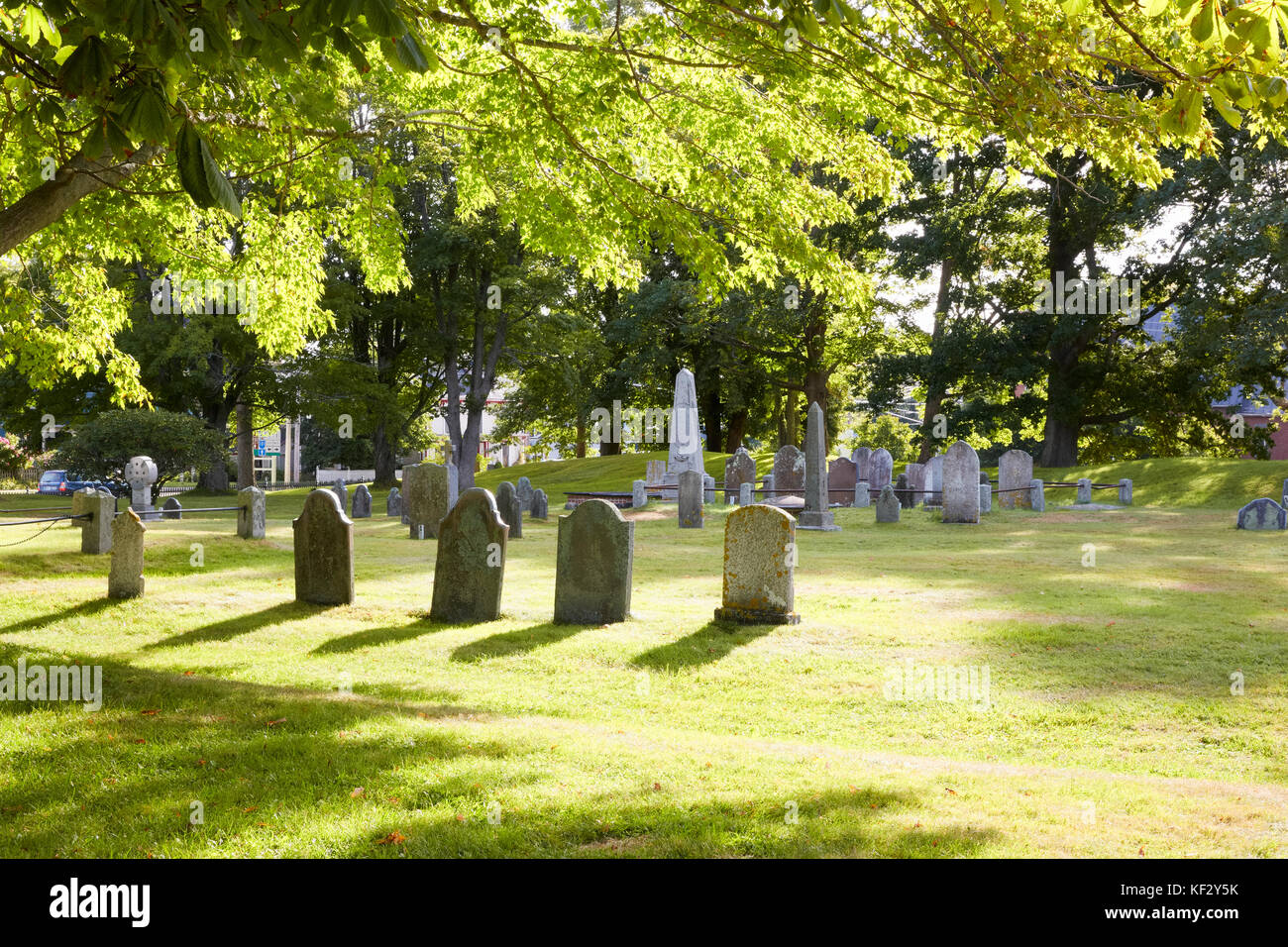 Fort Anne Friedhof, Annapolis Royal, Nova Scotia, Kanada Stockfoto