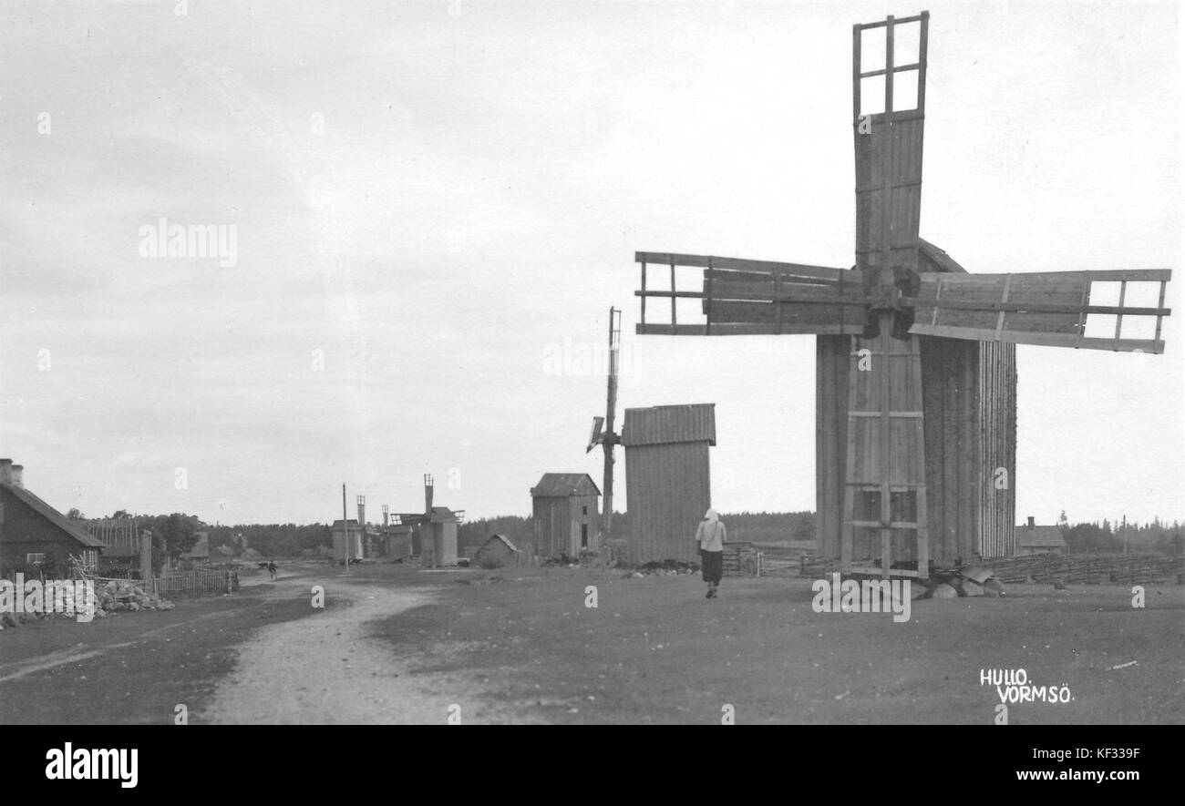 Vormsi Hullo tuulikud Stockfoto