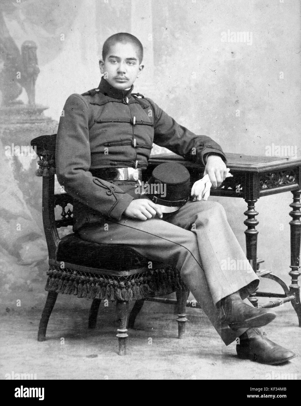 Portrait, Mann, einheitliche, Möbel, Studio 4129 Stockfoto