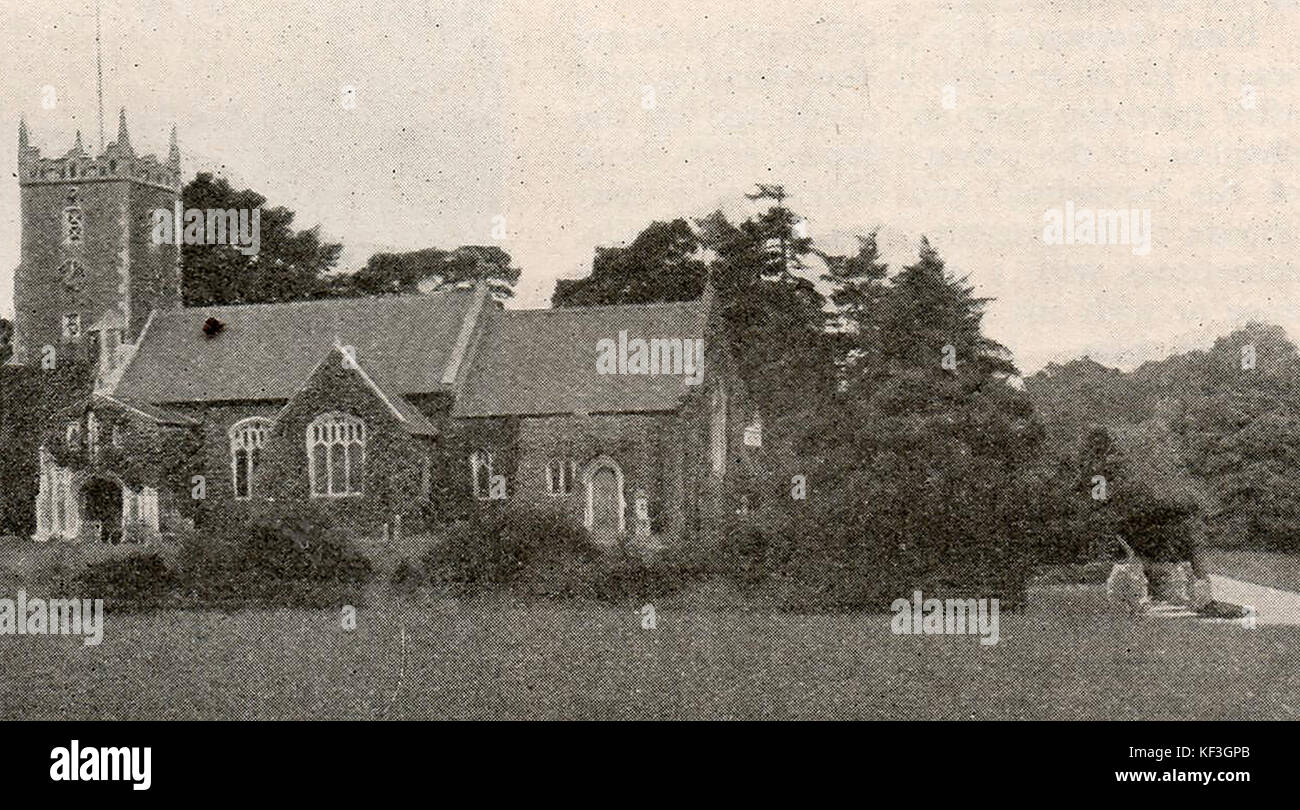 1932 - Der St. Maria Magdalena Kirche von der britischen königlichen Familie in der Nähe von Sandringham House, Norfolk in den 1930er Jahren Stockfoto