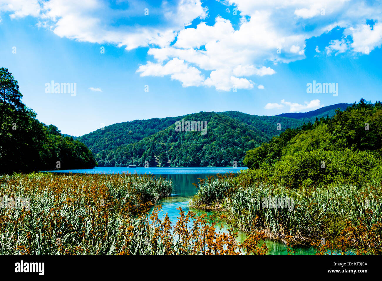 Idyllischer Ort im Nationalpark in Kroatien Stockfoto
