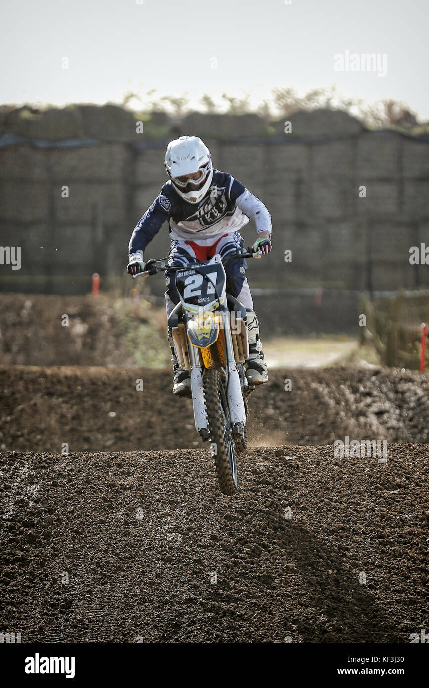 Yamaha YZ 250 F am Washbrook Farm MX Motocross Extreme Stockfoto