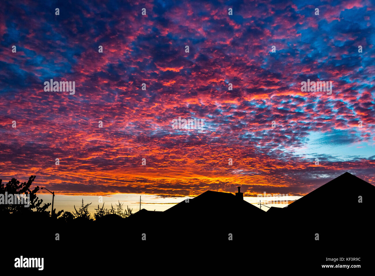 Sonnenaufgang über Bryan, Texas Stockfoto