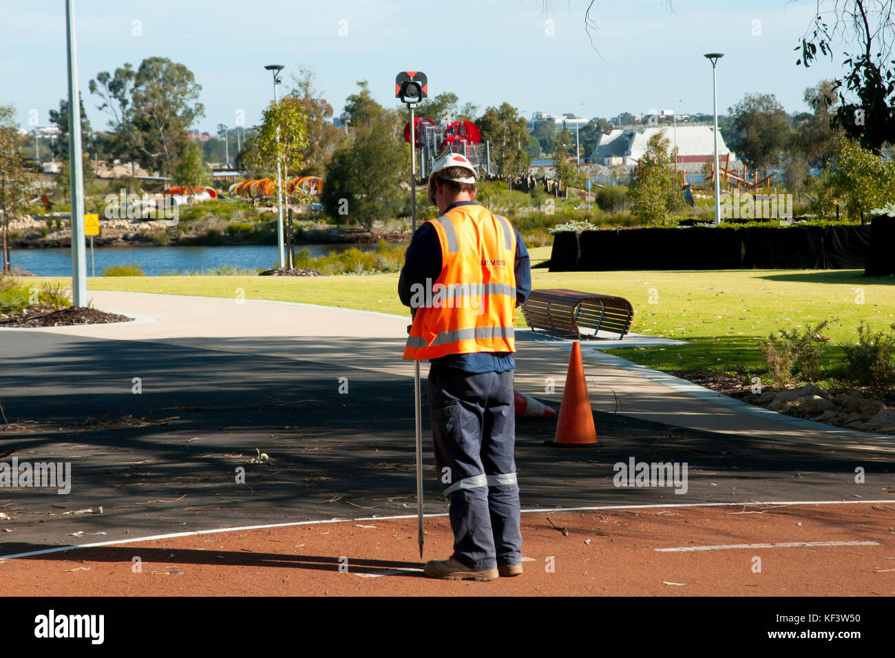 Stadt Surveyor Stockfoto