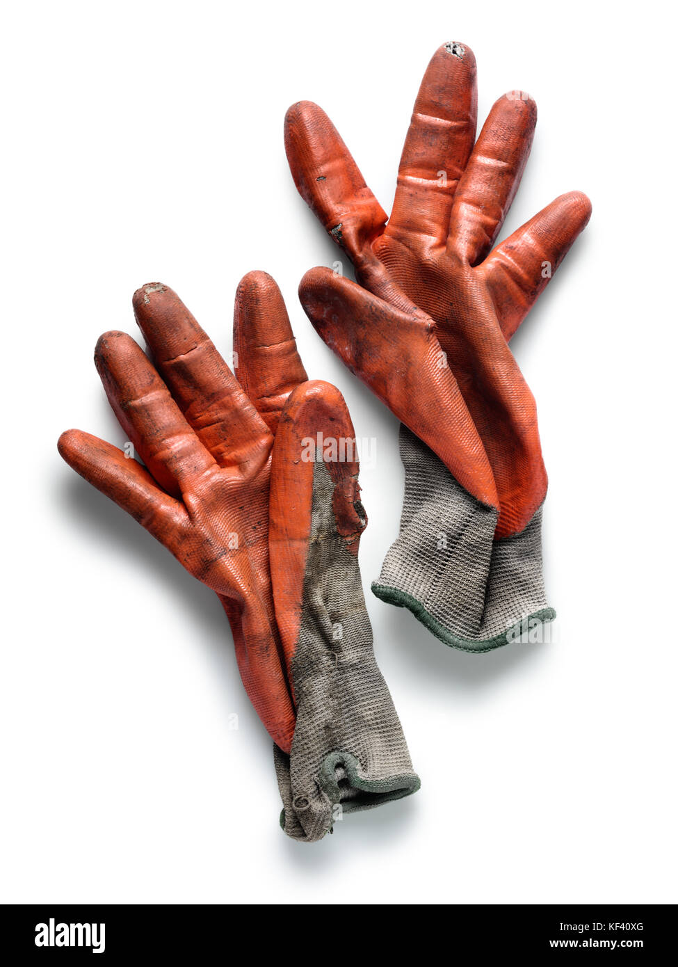 3 Paar Arbeitshandschuhe Gummiert Mit Fleece-Fütterung – Größe 9, Orange, 30 Cm