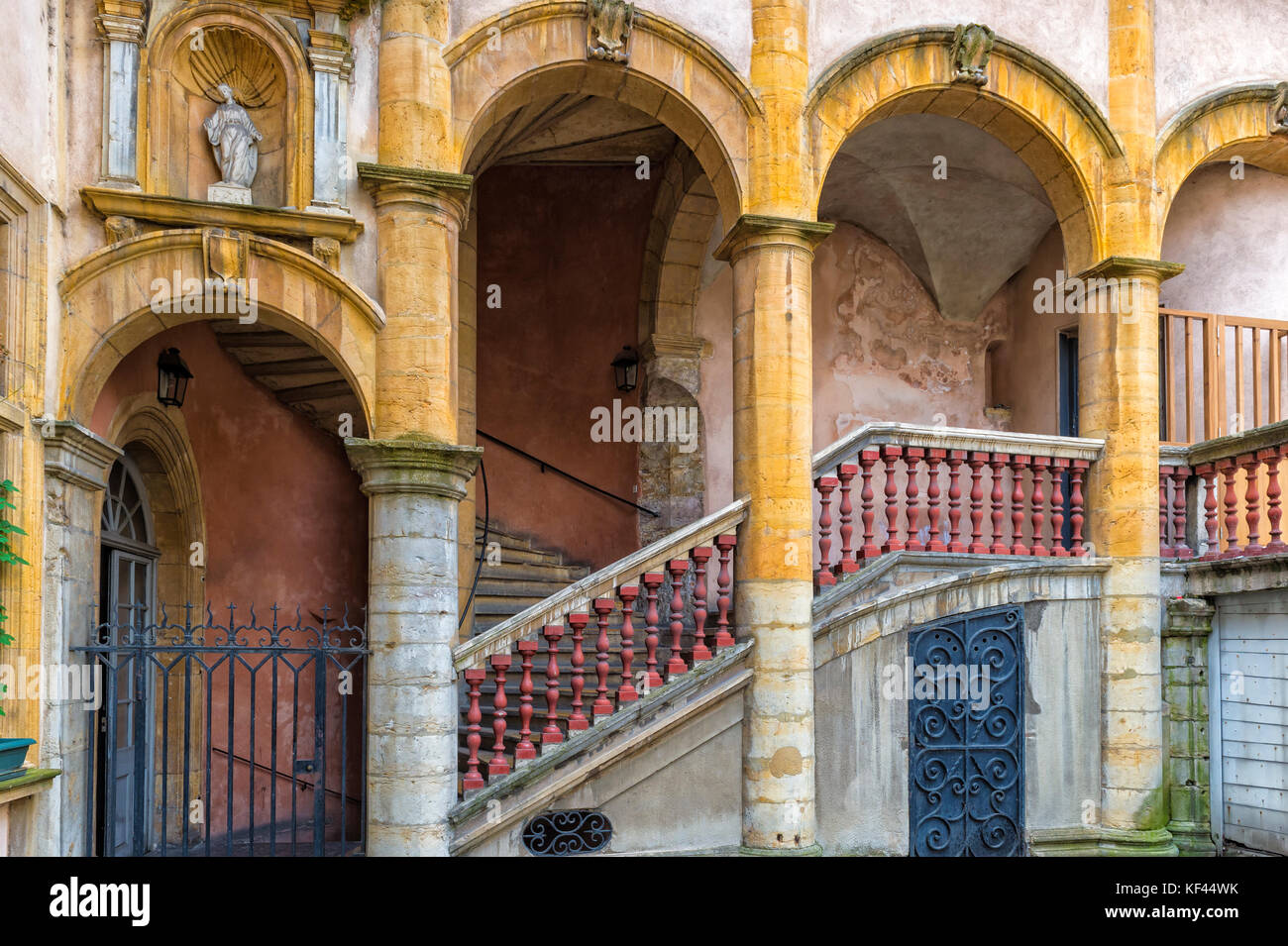 Haus Paterin oder Haus Henri IV, Saint-Paul Bezirk, UNESCO-Weltkulturerbe, das alte Lyon, Rhône-Alpes, Frankreich Stockfoto