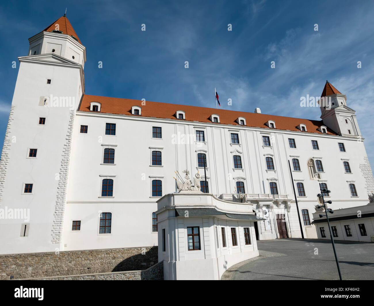 Burg von Bratislava (Bratislavsky hrad) Bratislava, Slowakei. Stockfoto