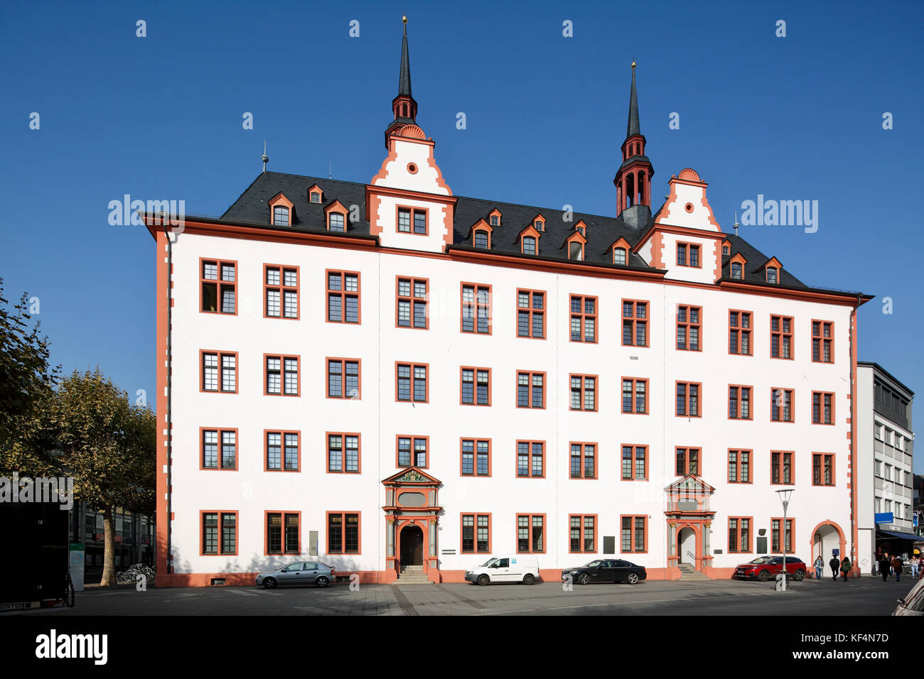 Alte Universität domus universitatis in Mainz, rheinland-pfalz, Renaissance, ehemals lateinschule der Jesuiten, derzeit Leibniz-Institut für Europae Stockfoto