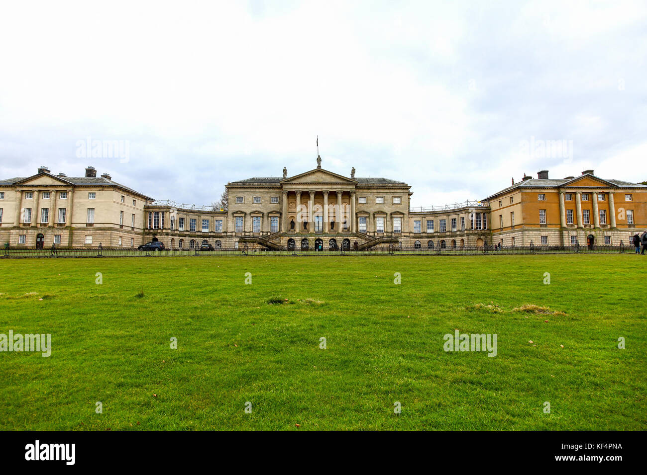 Der Norden vor Kedleston Hall, Kedleston, Derbyshire, England, Großbritannien Stockfoto