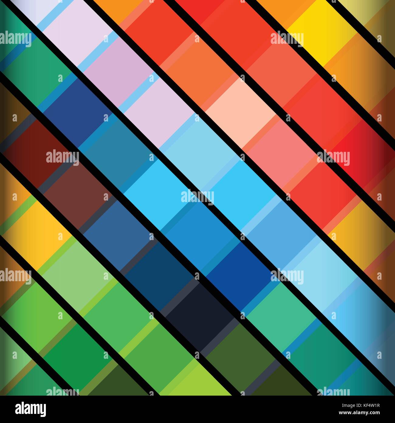 Zusammenfassung Hintergrund mit bunten Streifen in Schwarz Stock Vektor