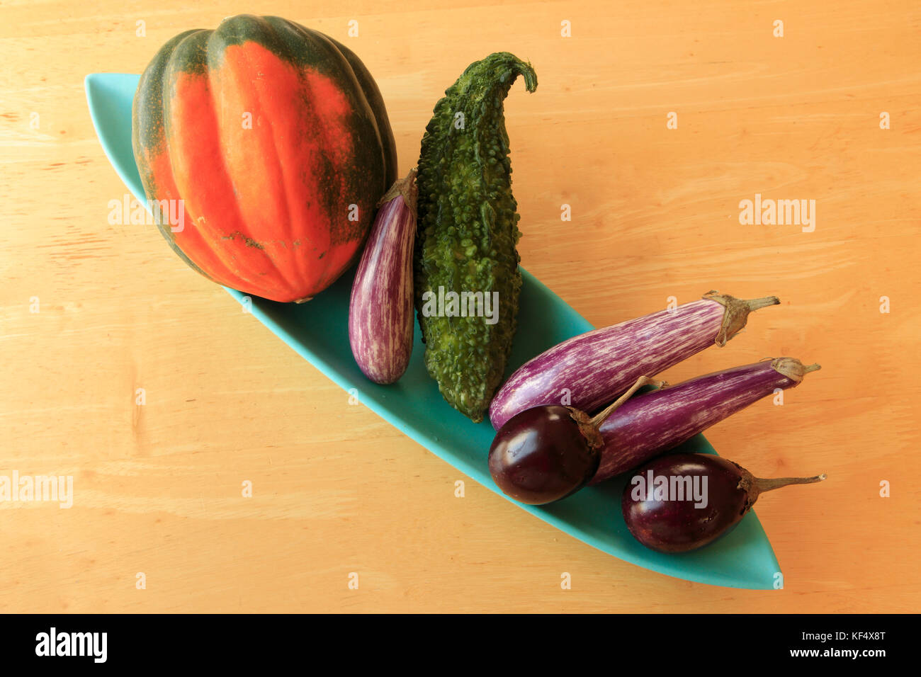 Gemüse, Kürbis, Aubergine, bitteren Kürbis, Stockfoto