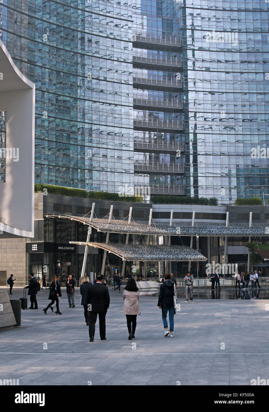 Piazza Gae Aulenti Gae Aulenti (Square) in Mailand, Italien Stockfoto