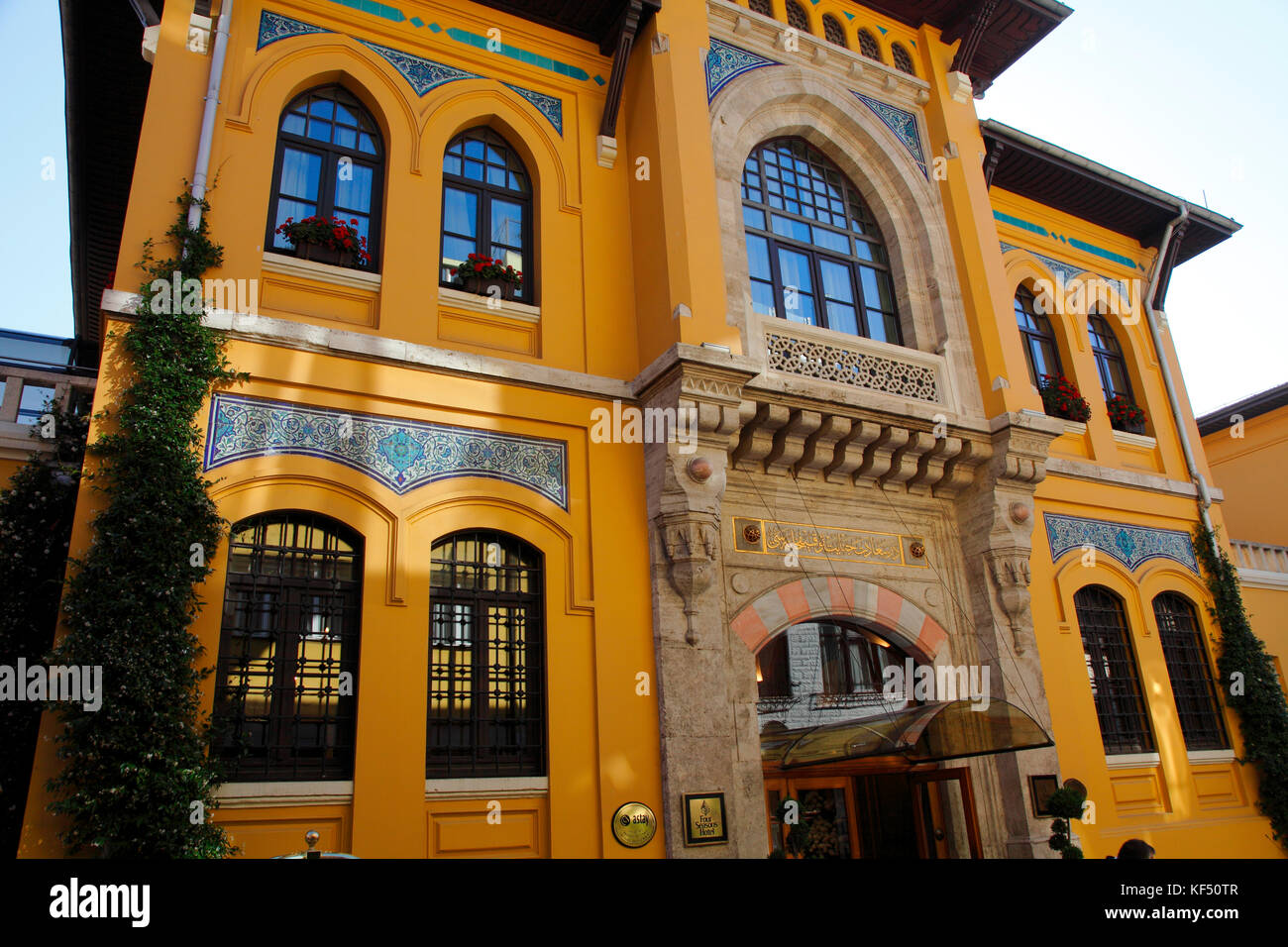 Türkei, Istanbul, Gemeinde Fatih, Stadtteil Sultanahmet, altes Haus (Four Seasons Hotel) Stockfoto