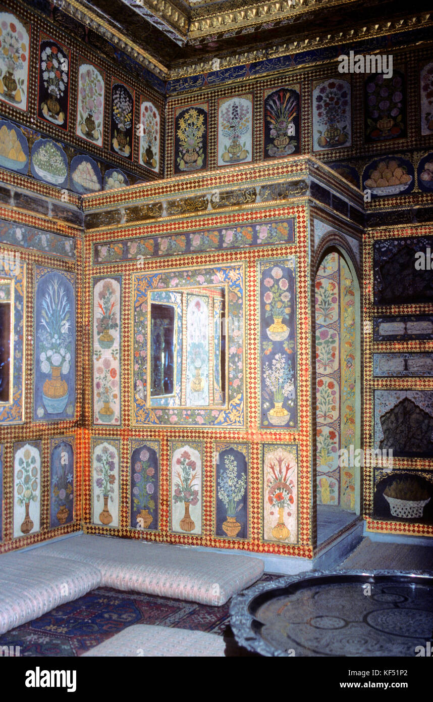 Türkei, Istanbul, Gemeinde Fatih, Stadtteil Sultanahmet, dem Topkapi Palast, dem Harem (Ahmet iii Schlafzimmer) Stockfoto