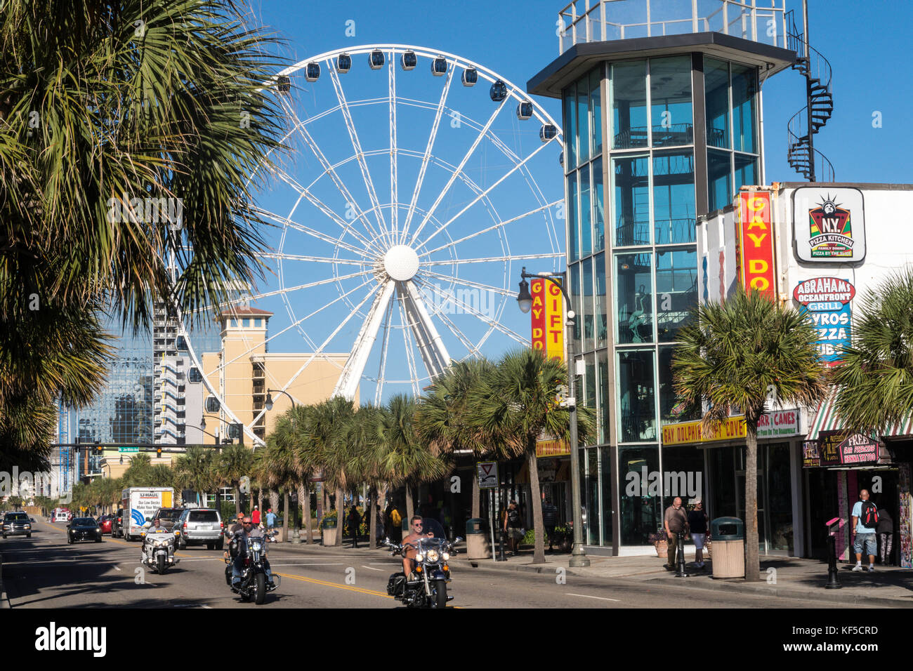 Ocean Blvd. in Myrtle Beach, South Carolina, USA Stockfoto