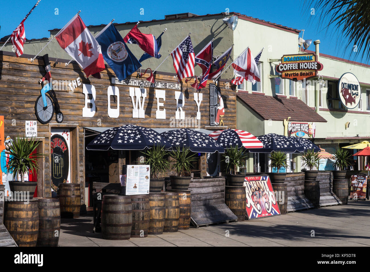 Restaurants in Myrtle Beach, South Carolina, USA Stockfoto