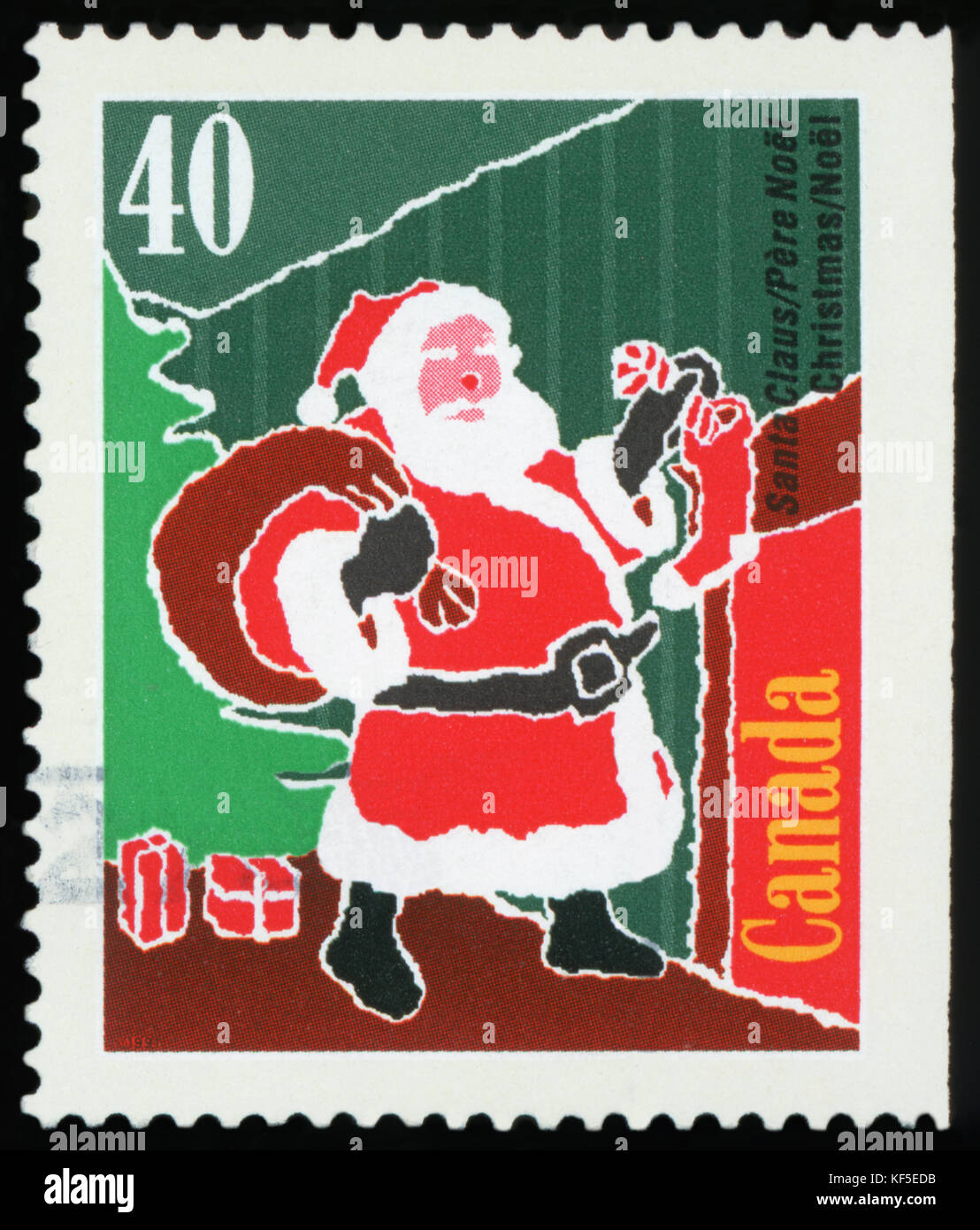 Briefmarke - Weihnachten (Kanada) Stockfoto