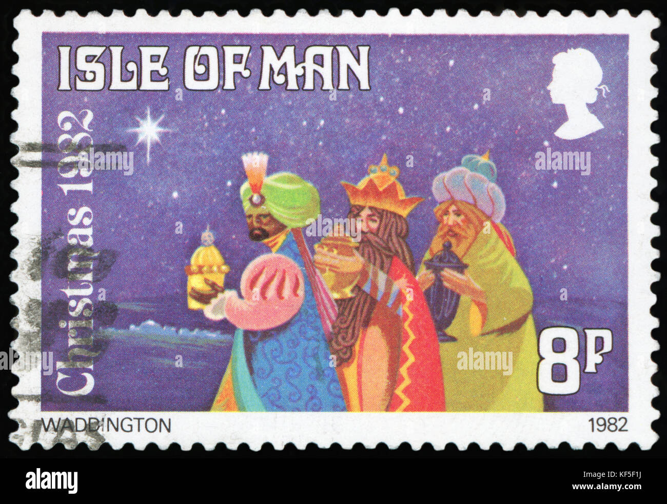 Briefmarke - Insel Man Stockfoto