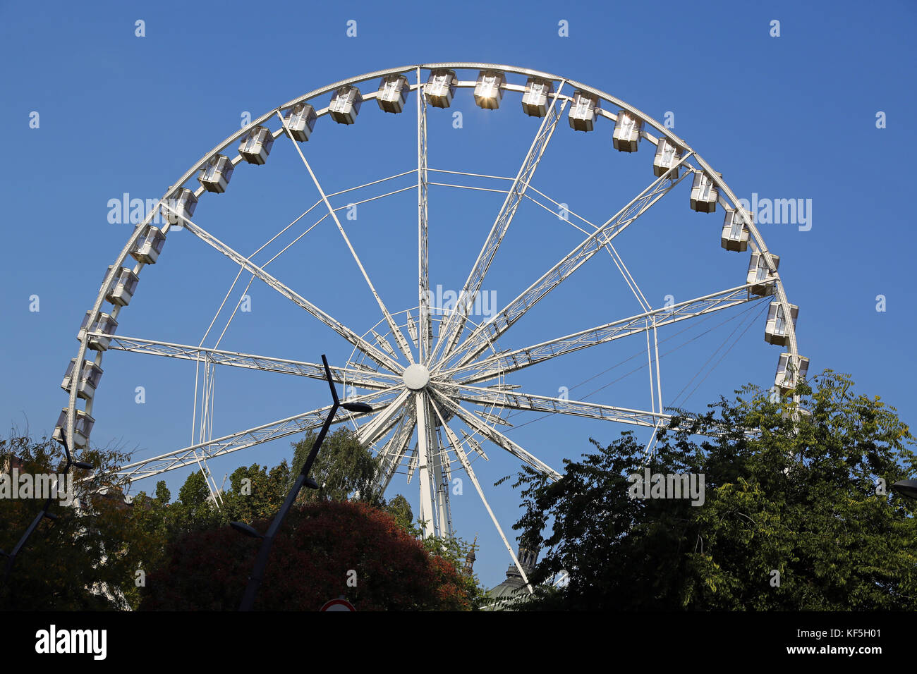 Budapest eye Riesenrad, Budapest, Ungarn Stockfoto