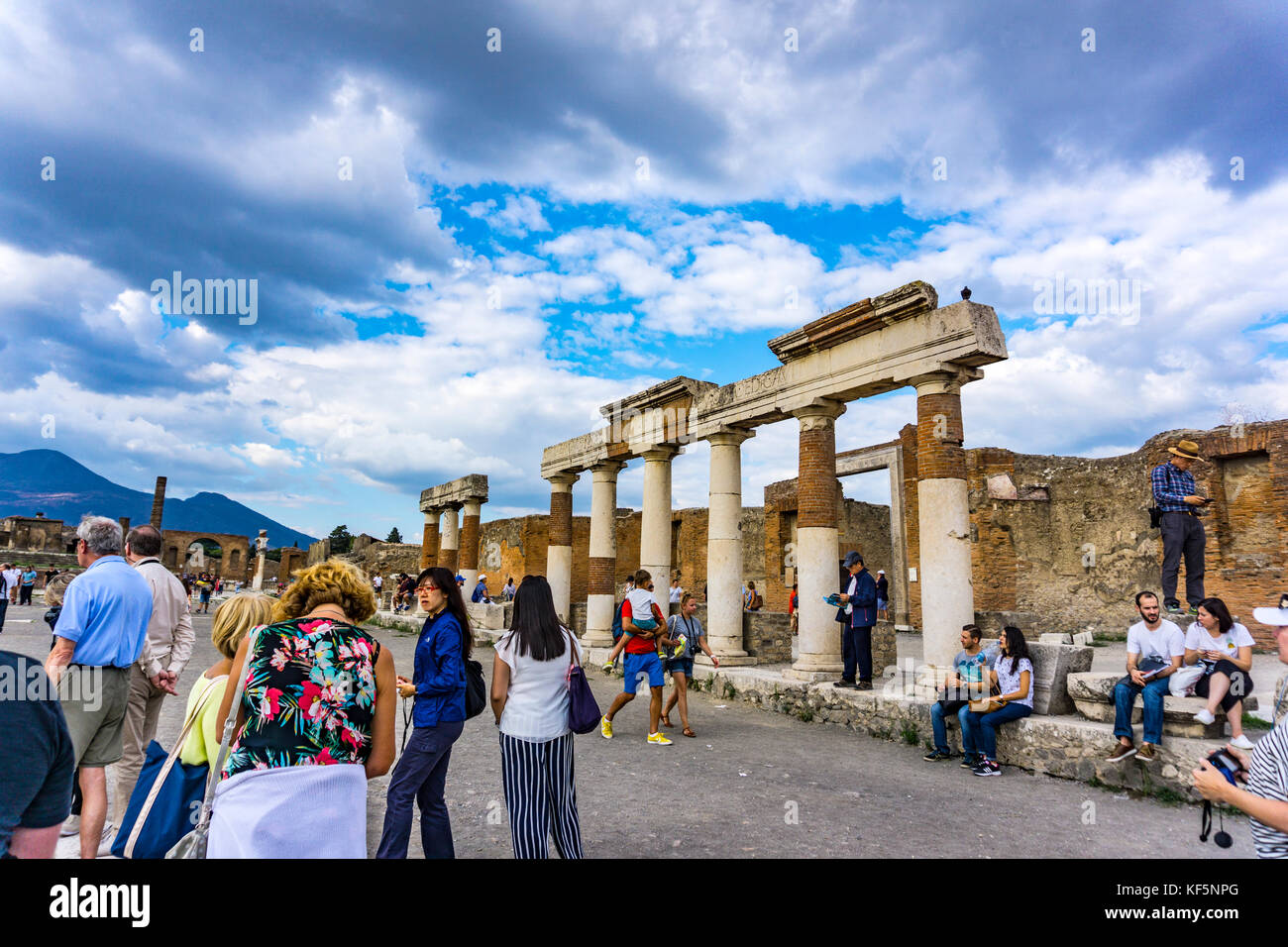 Die Ruinen von Pompeji Italien Stockfoto