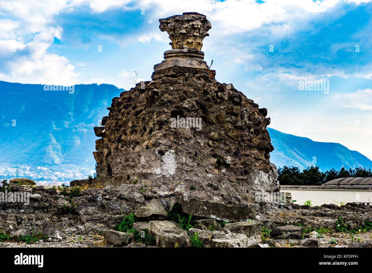 Die Ruinen von Pompeji Italien Stockfoto