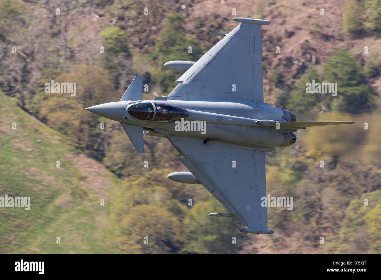 Die Mach Loop in Wales ist eine militärische Geringe Ort der Ausbildung Stockfoto