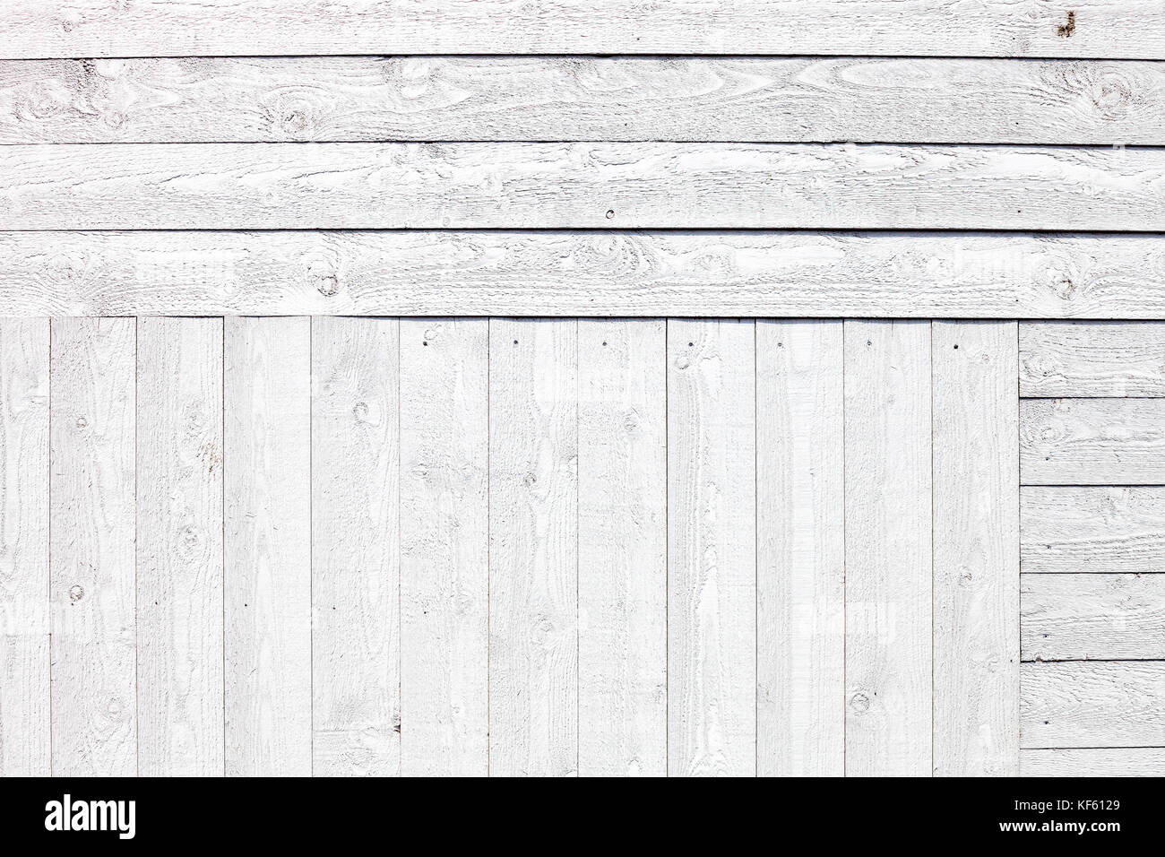 Weiß rustikale Holzplanken Hintergrund Stockfoto