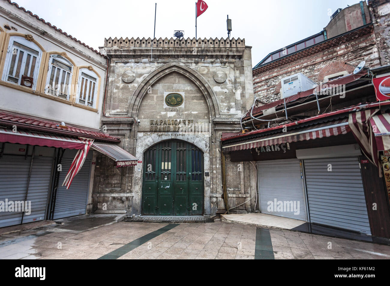 Eingangstor der Große Bazar, Istanbul Stockfoto