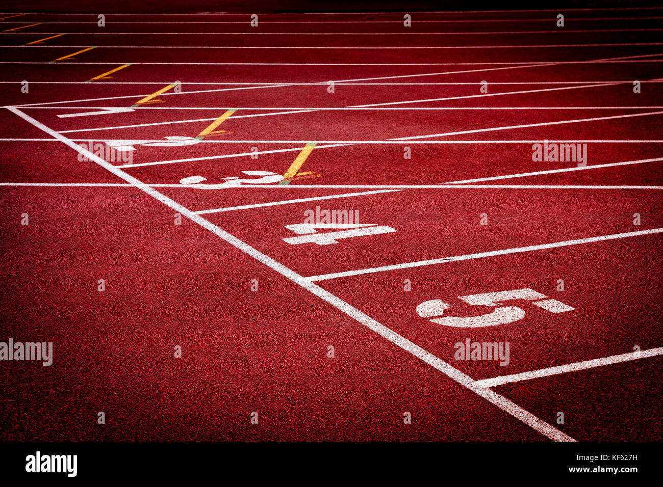 Stadion Running tracks Stockfoto