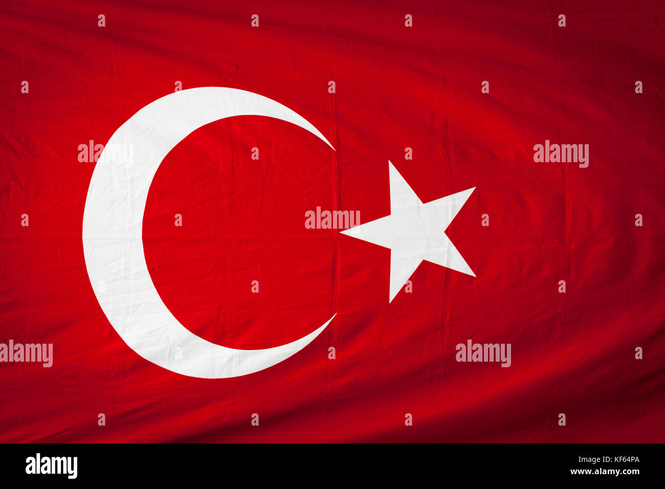 Flagge der Türkei Stockfoto