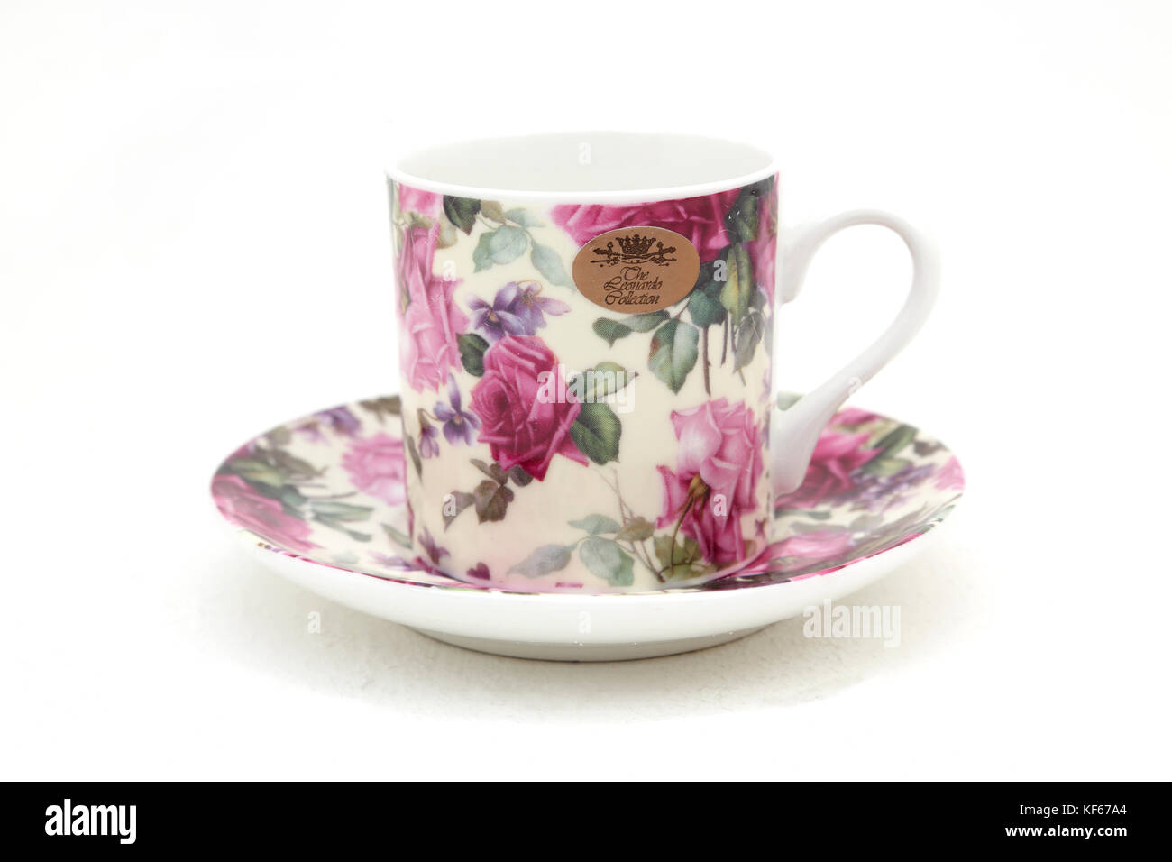 Leonardo Sammlung China Tasse und Untertasse mit floralem Design  Stockfotografie - Alamy