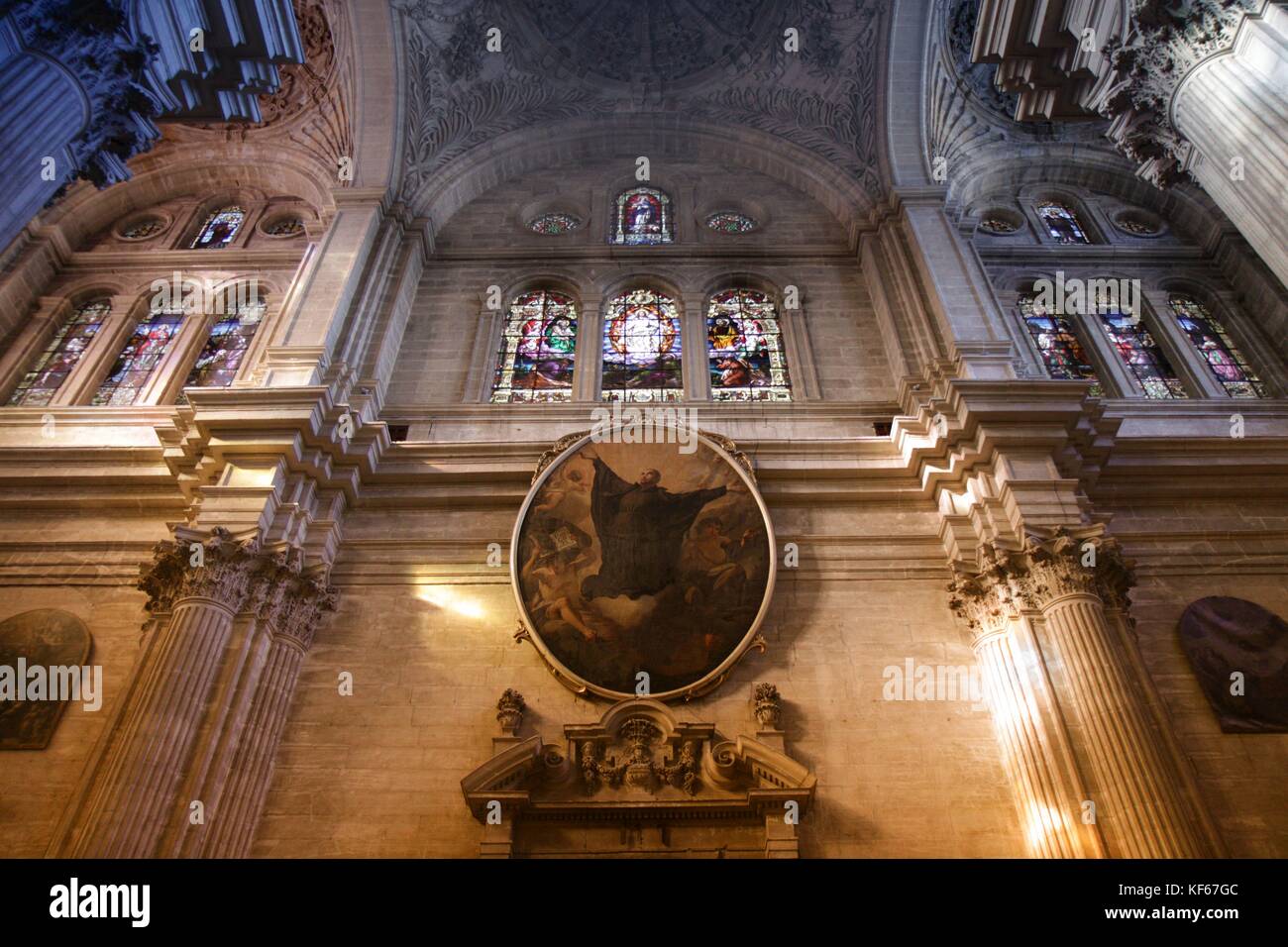 Die Kathedrale von Malaga Innenausstattung. Die Kathedrale von Málaga ist eine römisch-katholische Kirche in Renaissance Stil Stockfoto