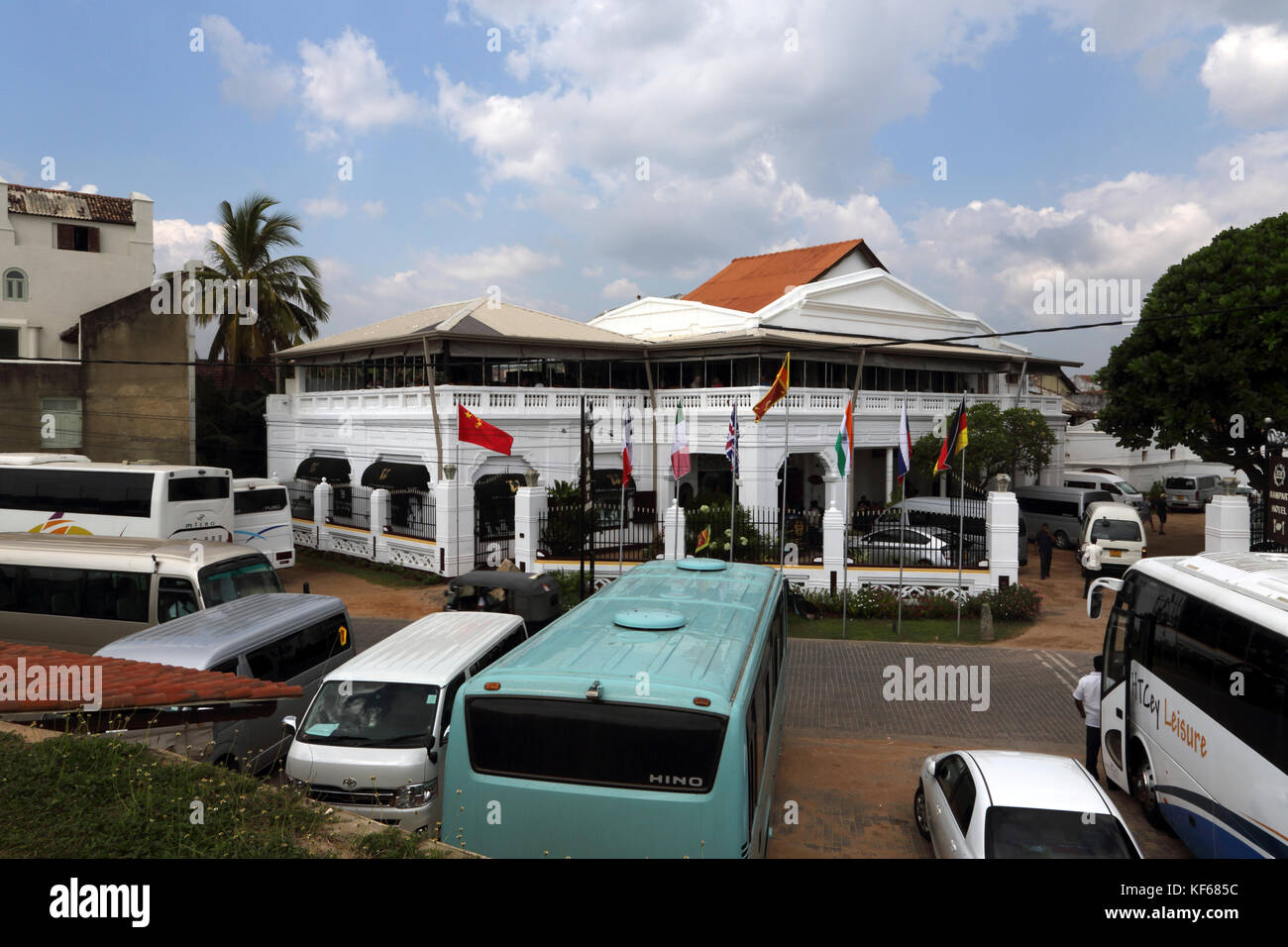 Galle Fort Galle Südprovinz Sri Lanka Rampart Hotel Stockfoto