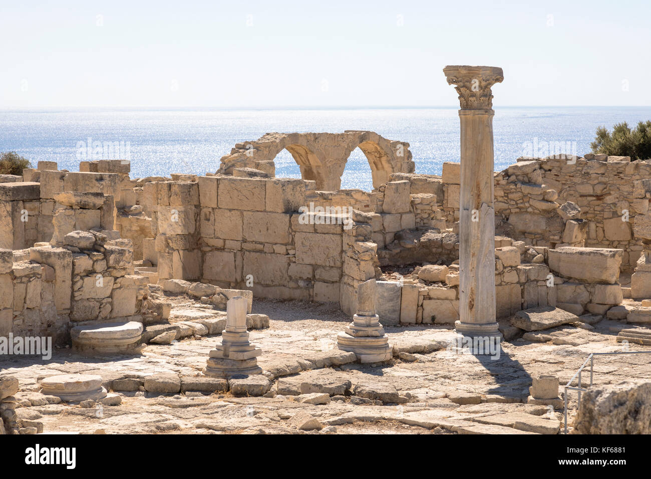 Kourion, antike Stadt, Agora, Limassol, Zypern Stockfoto