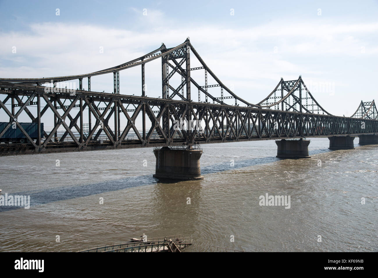 Sino-korea Friendship Bridge von dandong, Provinz Liaoning, China Stockfoto