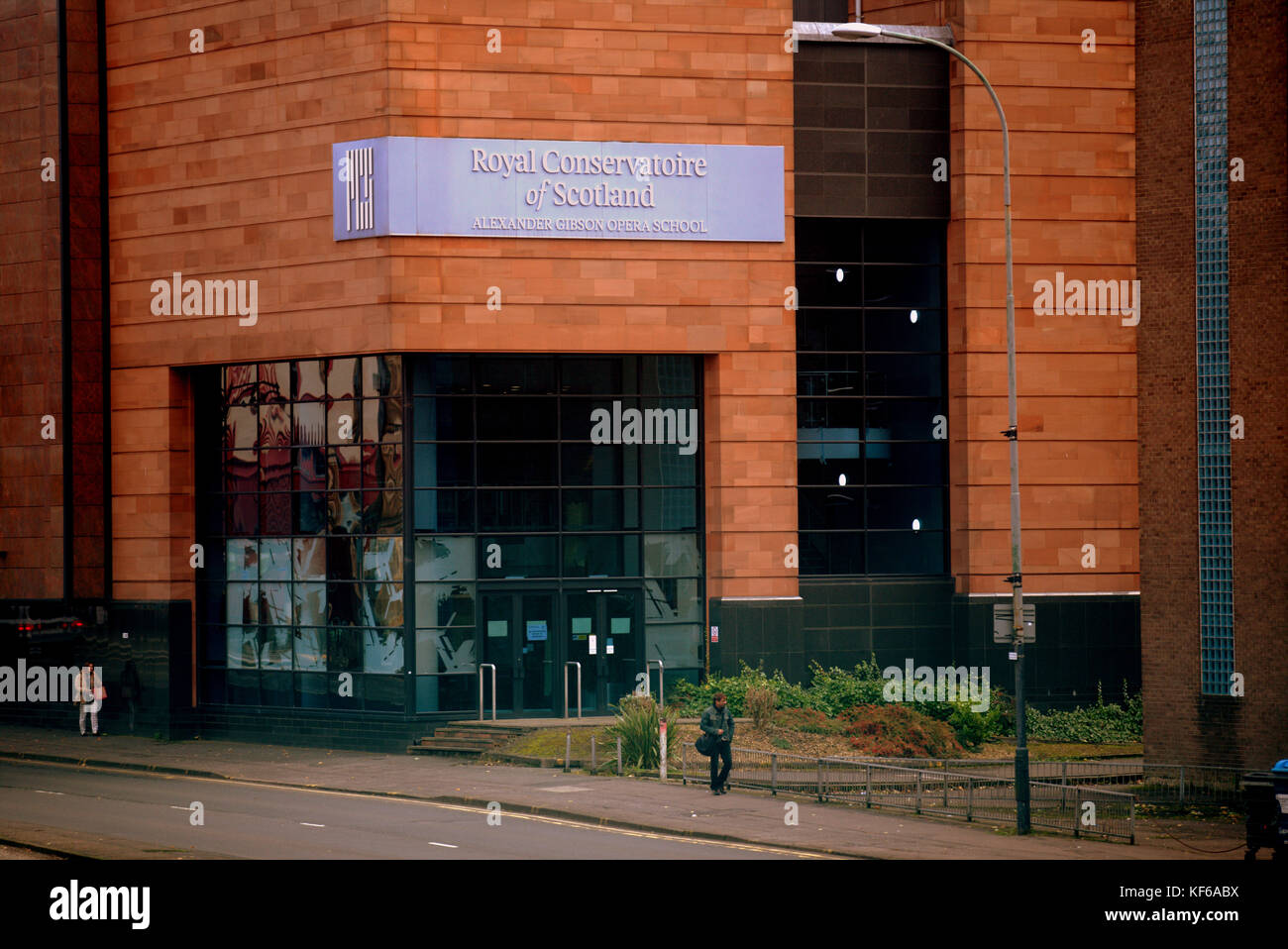 Eingang zum Royal Conservatoire of Scotland Stockfoto