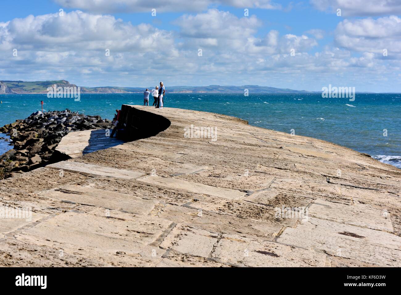 Die Cobb Lyme Regis Dorset England UK Stockfoto