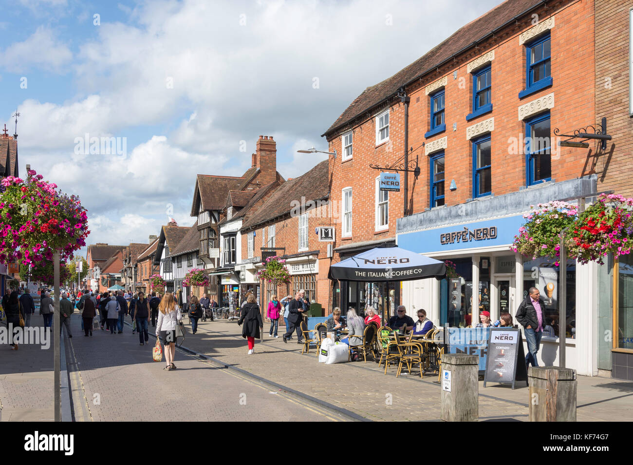 Henley Street, Stratford-upon-Avon, Warwickshire, England, Vereinigtes Königreich Stockfoto