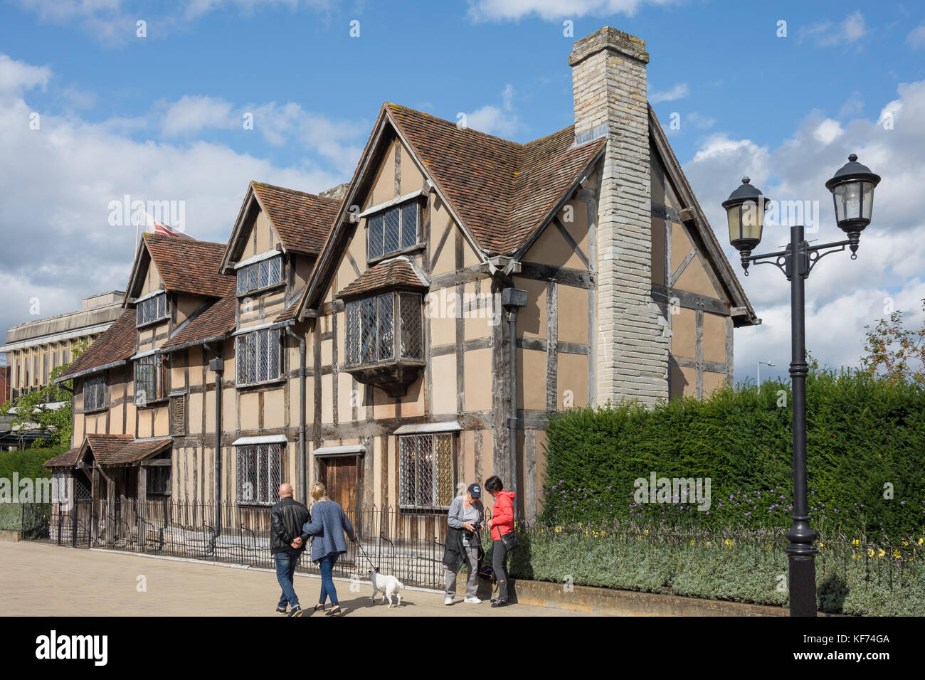 Shakespeares Geburtshaus, Henley Street, Stratford in Warwickshire, England, Vereinigtes Königreich Stockfoto